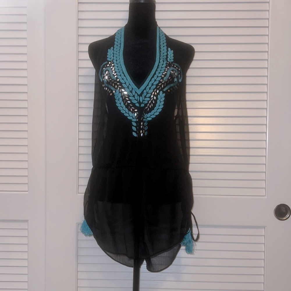 Victoria Secret sheer beach coverup romper
